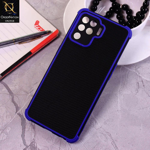 Oppo F19 Pro Cover - Blue - 3D Soft Linning Camera Protection Case