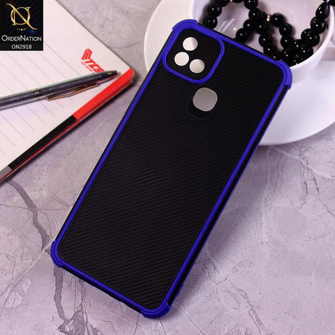 Infinix Hot 10i Cover - Blue - 3D Soft Linning Camera Protection Case