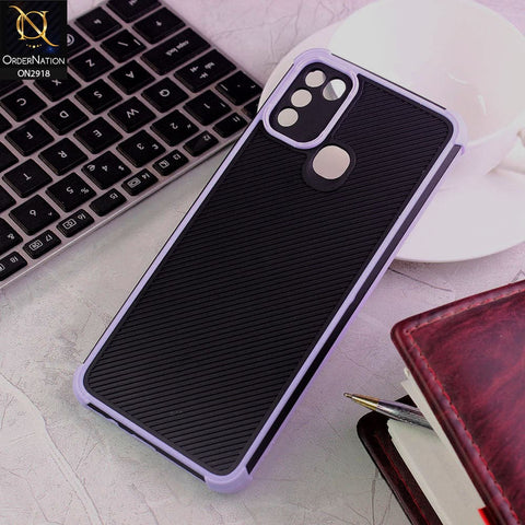 Infinix Hot 10 Play Cover - Purple - 3D Soft Linning Camera Protection Case