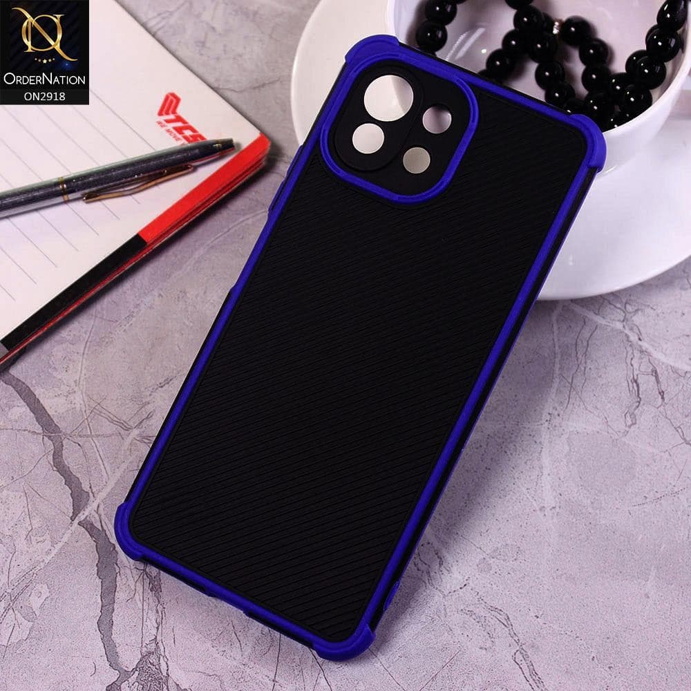 Xiaomi Mi 11 Lite Cover - Blue - 3D Soft Linning Camera Protection Case