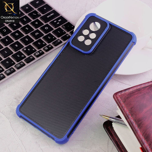 Infinix Note 11 Pro Cover - Blue - 3D Soft Linning Camera Protection Case