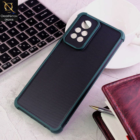 Infinix Note 11 Pro Cover - Green - 3D Soft Linning Camera Protection Case