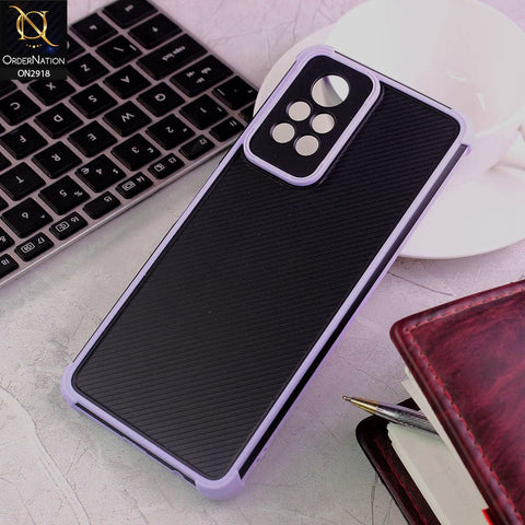 Infinix Note 11 Pro Cover - Purple - 3D Soft Linning Camera Protection Case