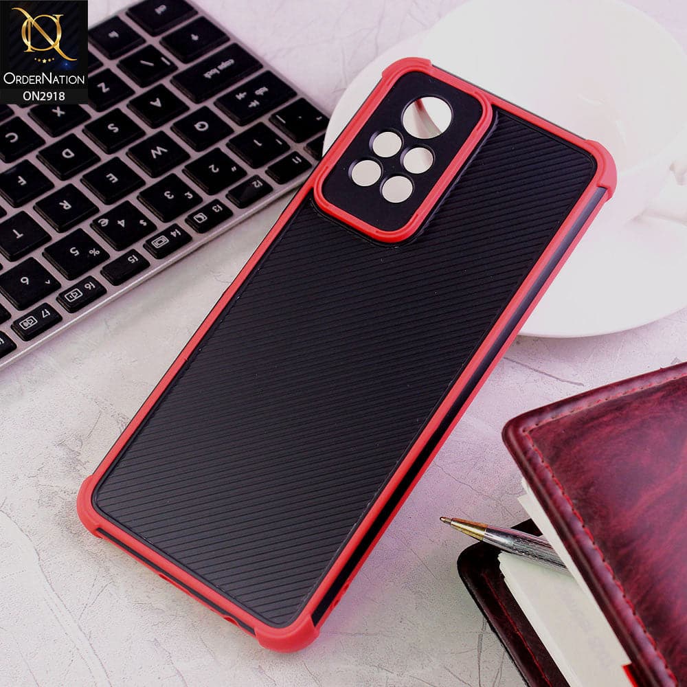 Infinix Note 11 Pro Cover - Red - 3D Soft Linning Camera Protection Case