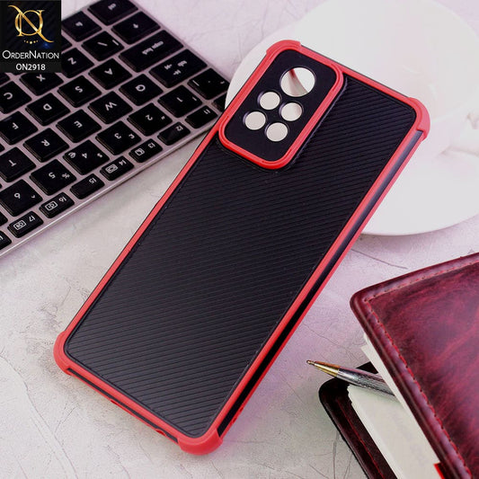 Infinix Note 11 Pro Cover - Red - 3D Soft Linning Camera Protection Case