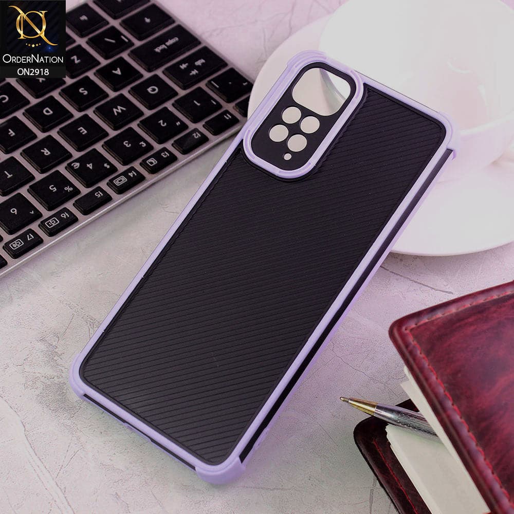 Xiaomi Redmi Note 11 Cover - Purple - 3D Soft Linning Camera Protection Case