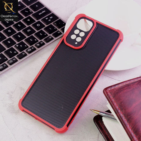 Xiaomi Redmi Note 11S Cover - Red - 3D Soft Linning Camera Protection Case