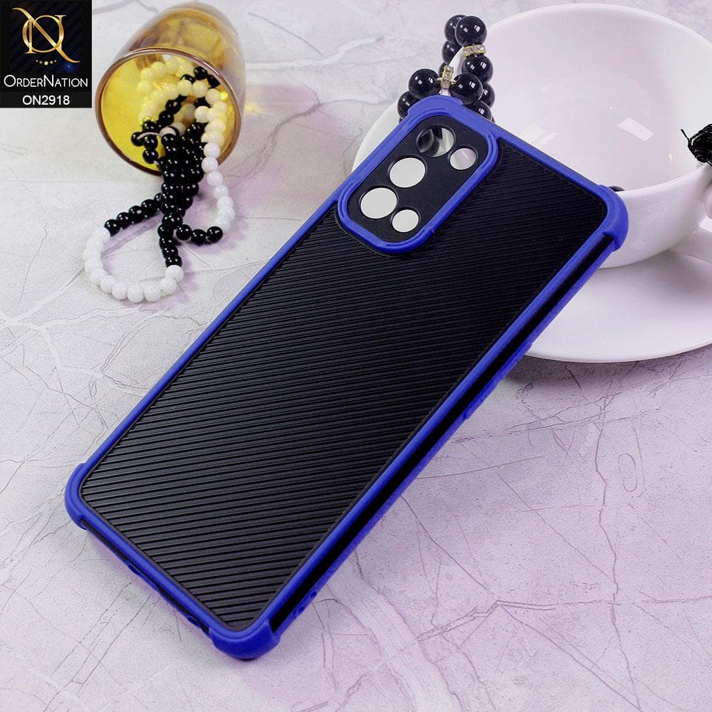 Oppo Reno 5 5G Cover - Blue - 3D Soft Linning Camera Protection Case