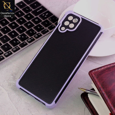 Samsung Galaxy A12 Nacho Cover - Purple - 3D Soft Linning Camera Protection Case