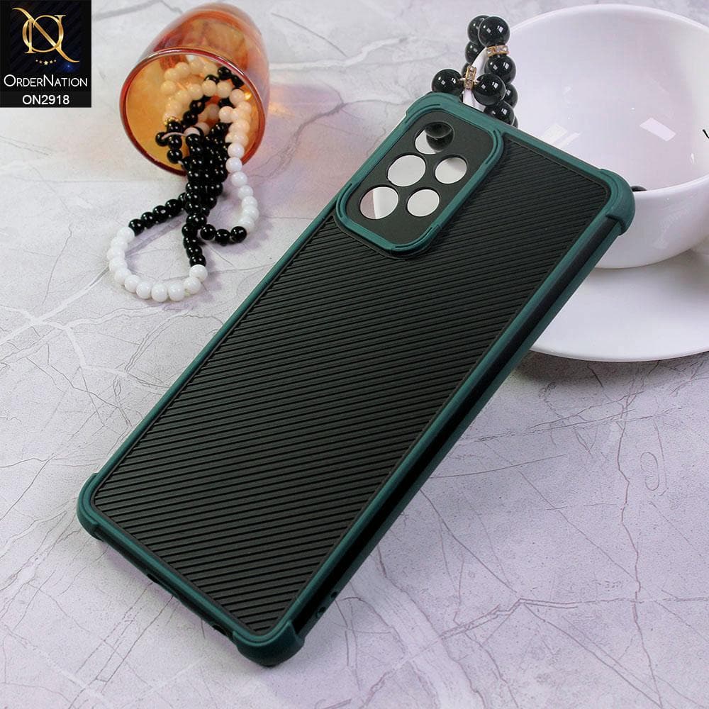 Samsung Galaxy A52s 5G Cover - Green - 3D Soft Linning Camera Protection Case