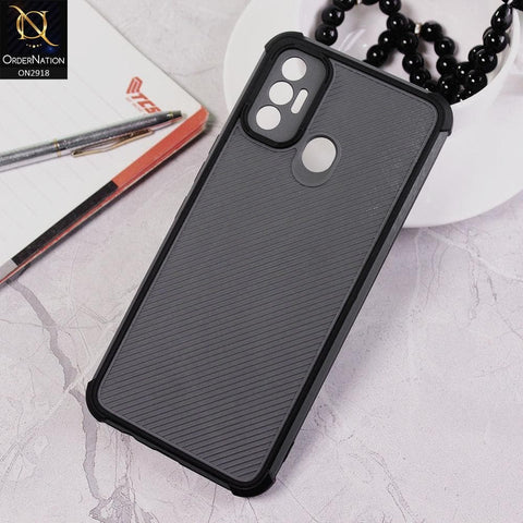 Tecno Spark 7 Cover - Black - 3D Soft Linning Camera Protection Case