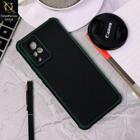 Vivo V21 Cover - Green - 3D Soft Linning Camera Protection Case