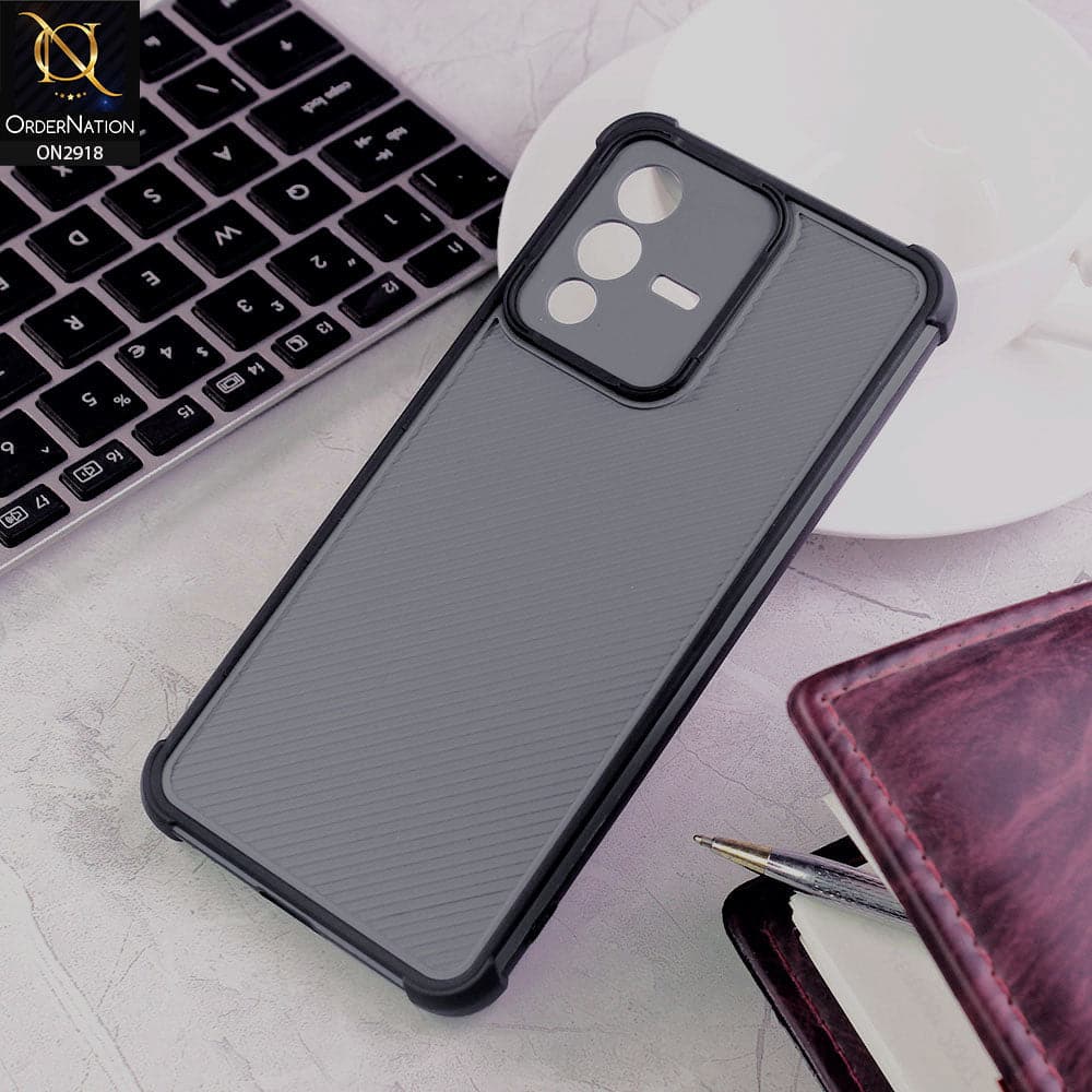 Vivo V23 5G Cover - Black - 3D Soft Linning Camera Protection Case