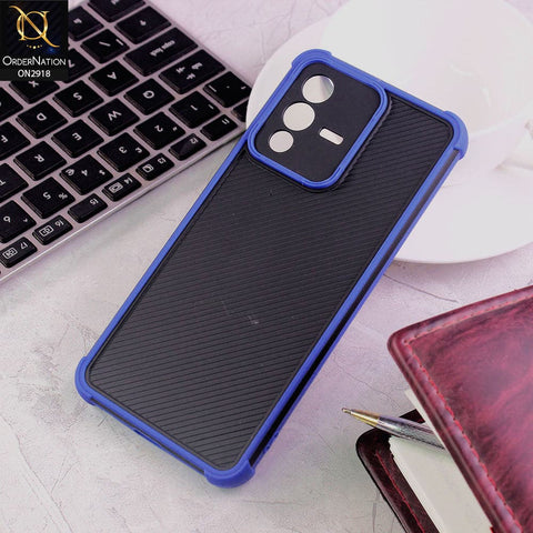 Vivo S12 Cover - Blue - 3D Soft Linning Camera Protection Case