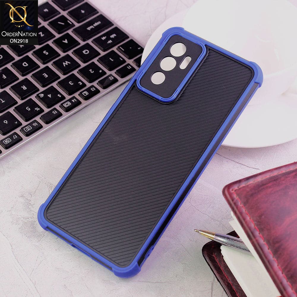 Vivo V23e Cover - Blue - 3D Soft Linning Camera Protection Case