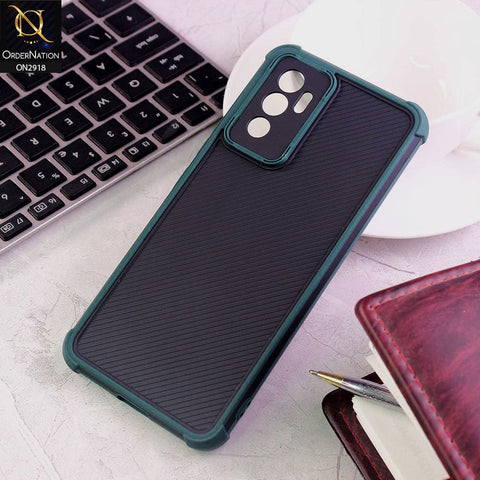 Vivo V23e Cover - Green - 3D Soft Linning Camera Protection Case