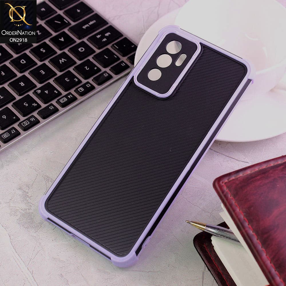 Vivo V23e Cover - Purple - 3D Soft Linning Camera Protection Case