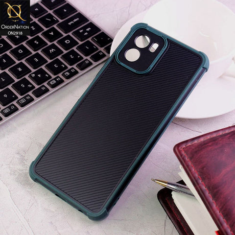 Vivo Y15s Cover - Green - 3D Soft Linning Camera Protection Case