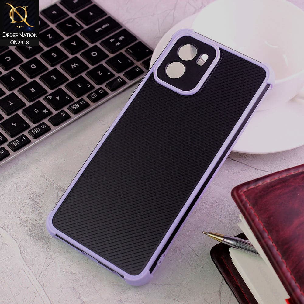 Vivo Y01 Cover - Purple - 3D Soft Linning Camera Protection Case