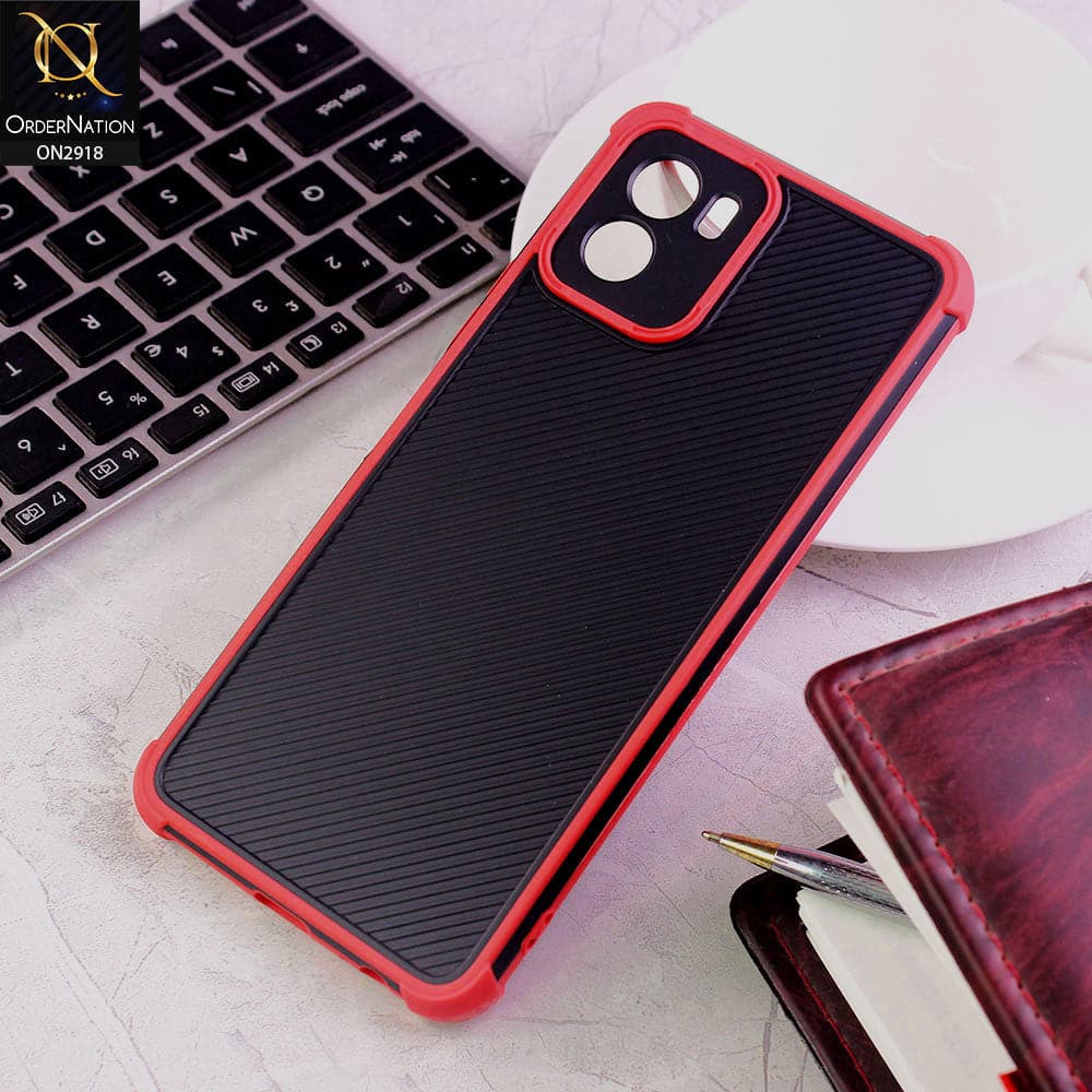 Vivo Y15s Cover - Red - 3D Soft Linning Camera Protection Case