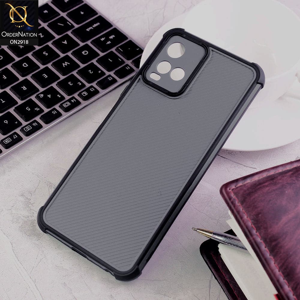 Vivo Y21 Cover - Black - 3D Soft Linning Camera Protection Case