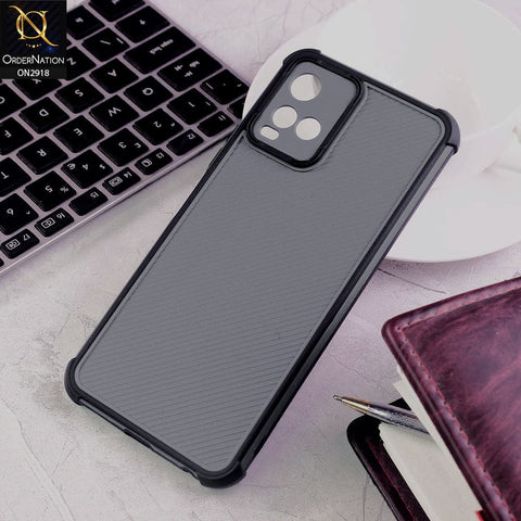 Vivo Y21 Cover - Black - 3D Soft Linning Camera Protection Case