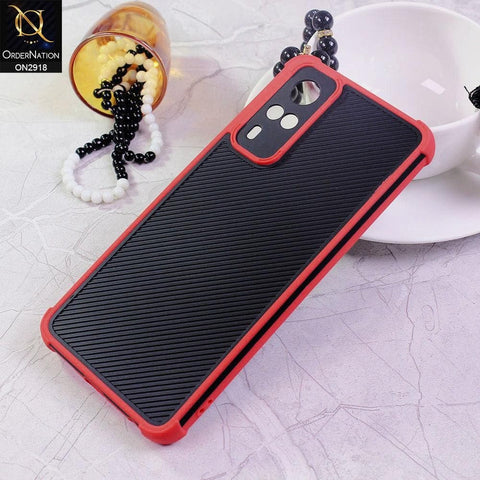 Vivo Y51s Cover - Red - 3D Soft Linning Camera Protection Case