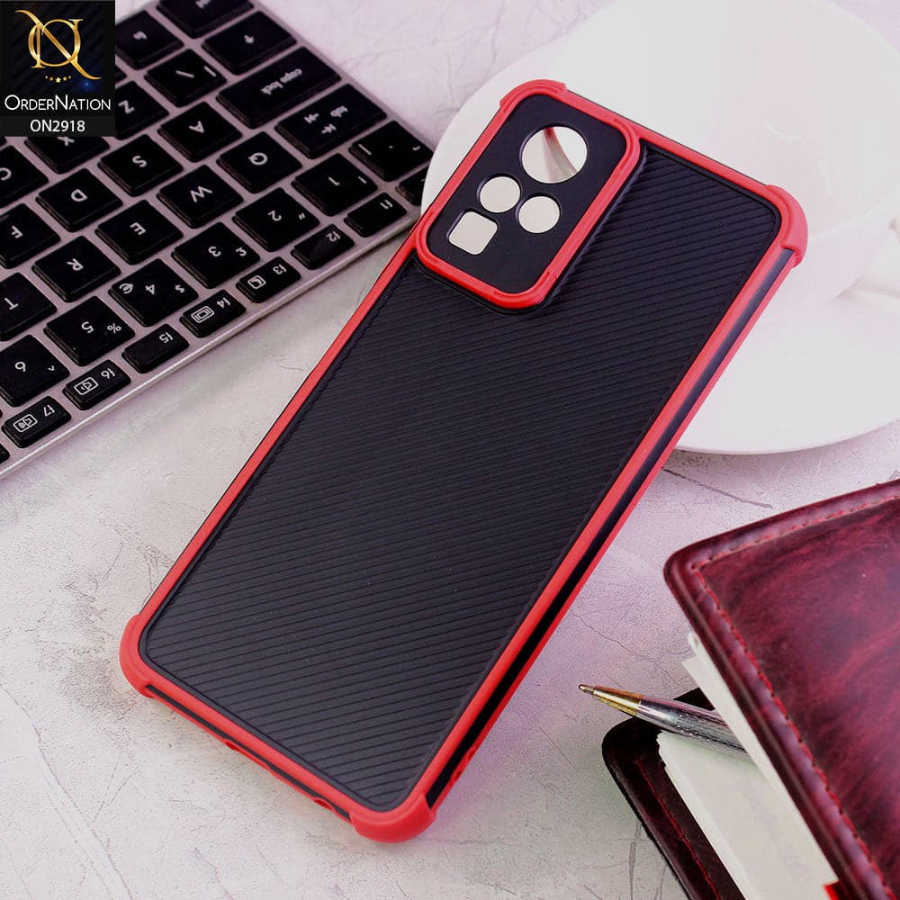 Infinix Zero X Pro Cover - Red - 3D Soft Linning Camera Protection Case