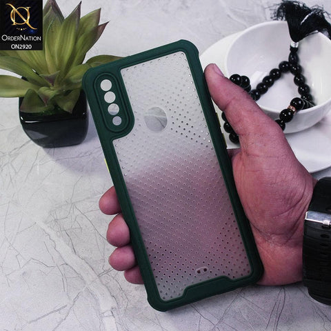 Samsung Galaxy A20s Cover - Green - New Breathing Series Soft Borders Protective Case