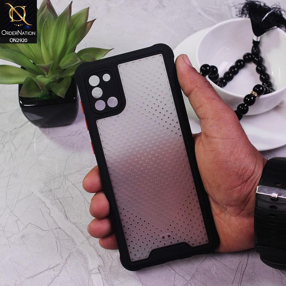 Oppo A92 Cover - Black - New Breathing Series Soft Borders Protective Case