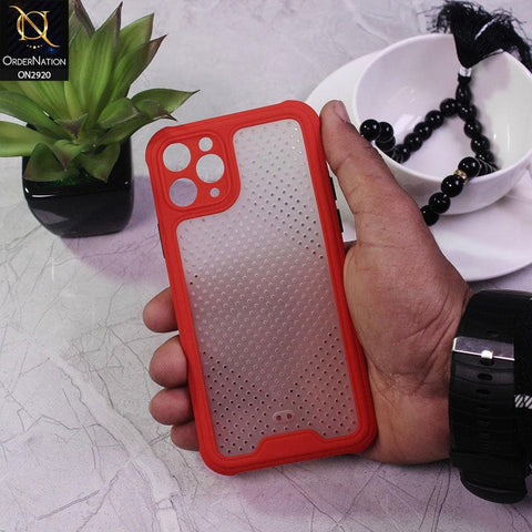 iPhone 11 Pro Cover - Red - New Breathing Series Soft Borders Protective Case