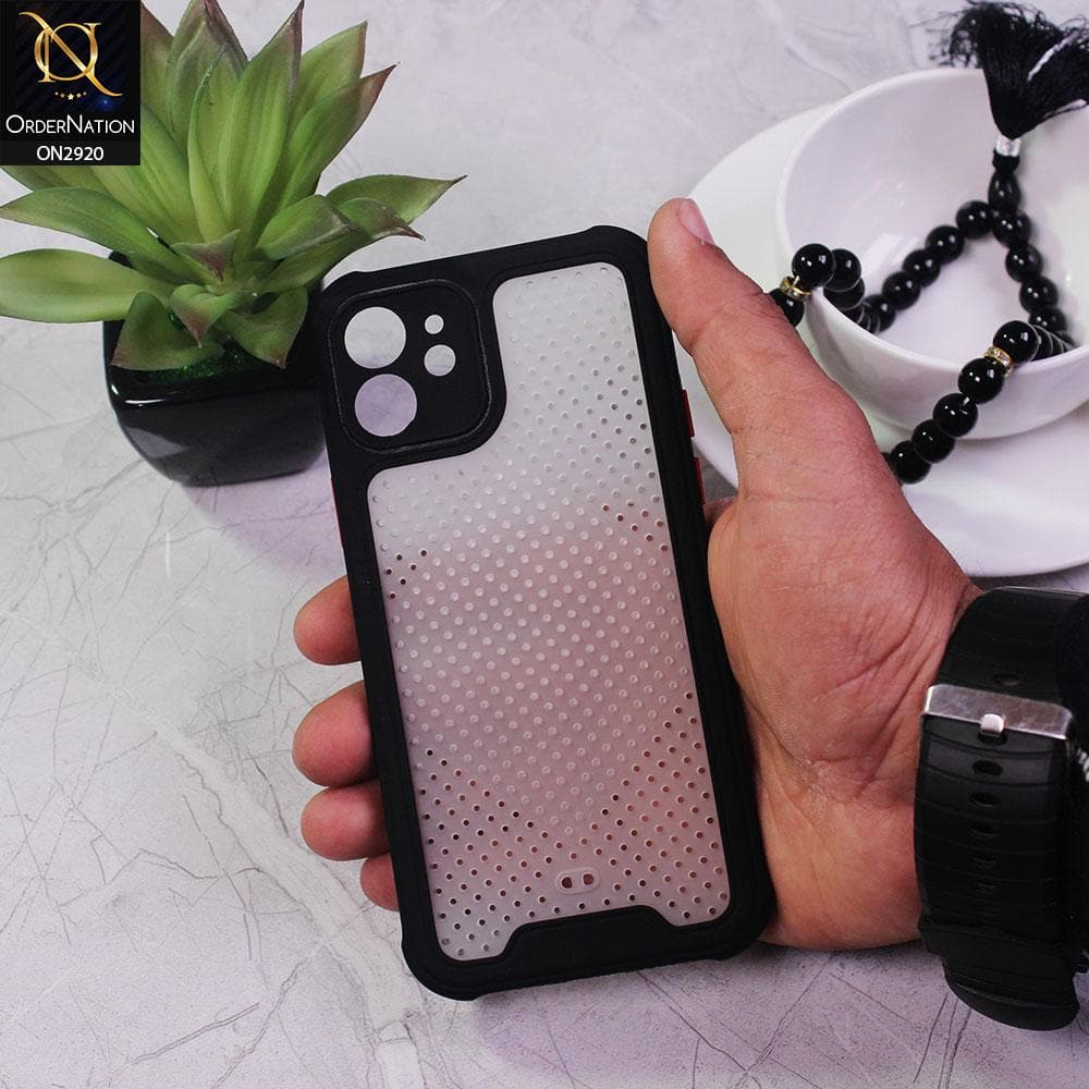 iPhone 12 Mini Cover - Black - New Breathing Series Soft Borders Protective Case