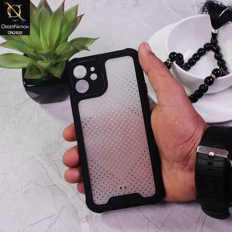 iPhone 12 Mini Cover - Black - New Breathing Series Soft Borders Protective Case
