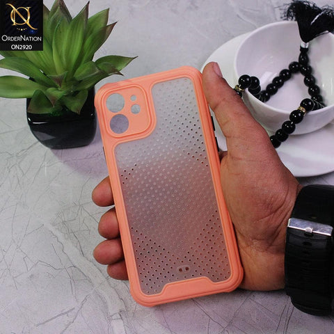 iPhone 12 Mini Cover - Pink - New Breathing Series Soft Borders Protective Case