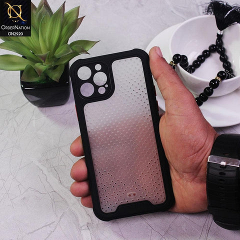 iPhone 12 Pro Cover - Black - New Breathing Series Soft Borders Protective Case