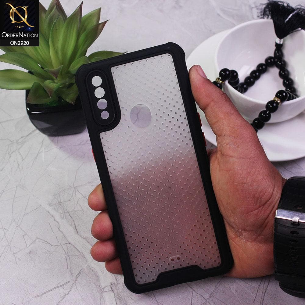 Oppo A8 Cover - Black - New Breathing Series Soft Borders Protective Case