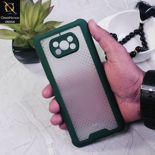 Xiaomi Poco X3 Cover - Green - New Breathing Series Soft Borders Protective Case