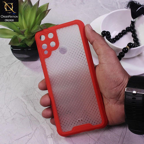 Realme C15 Cover - Red - New Breathing Series Soft Borders Protective Case