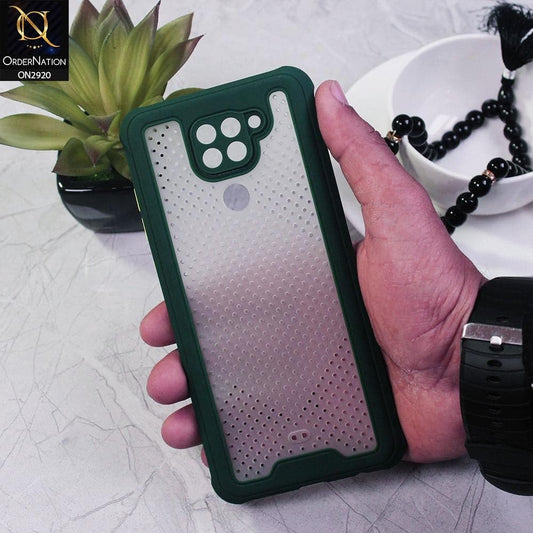 Xiaomi Redmi Note 9 Cover - Green - New Breathing Series Soft Borders Protective Case