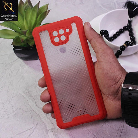 Xiaomi Redmi 10X 4G Cover - Red - New Breathing Series Soft Borders Protective Case