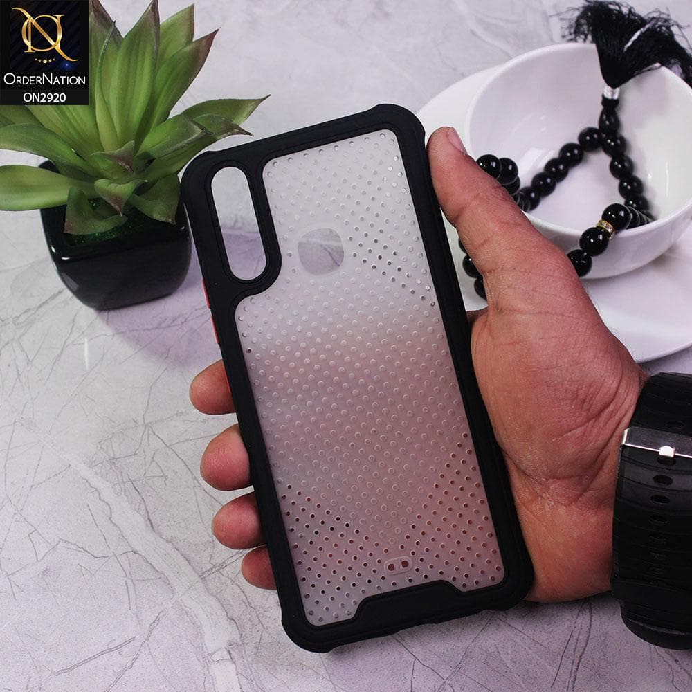 Vivo Y15 Cover - Black - New Breathing Series Soft Borders Protective Case