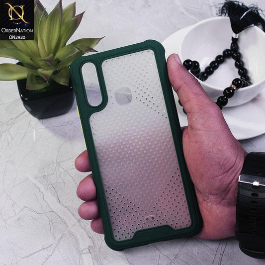 Vivo Y11 2019 Cover - Green - New Breathing Series Soft Borders Protective Case