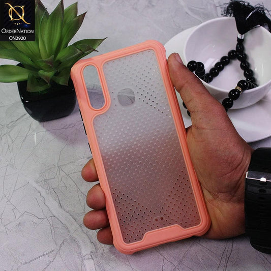 Vivo Y11 2019 Cover - Pink - New Breathing Series Soft Borders Protective Case