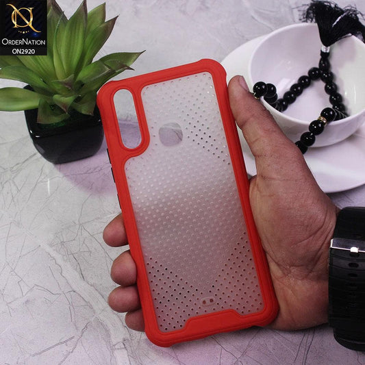 Vivo Y11 2019 Cover - Red - New Breathing Series Soft Borders Protective Case