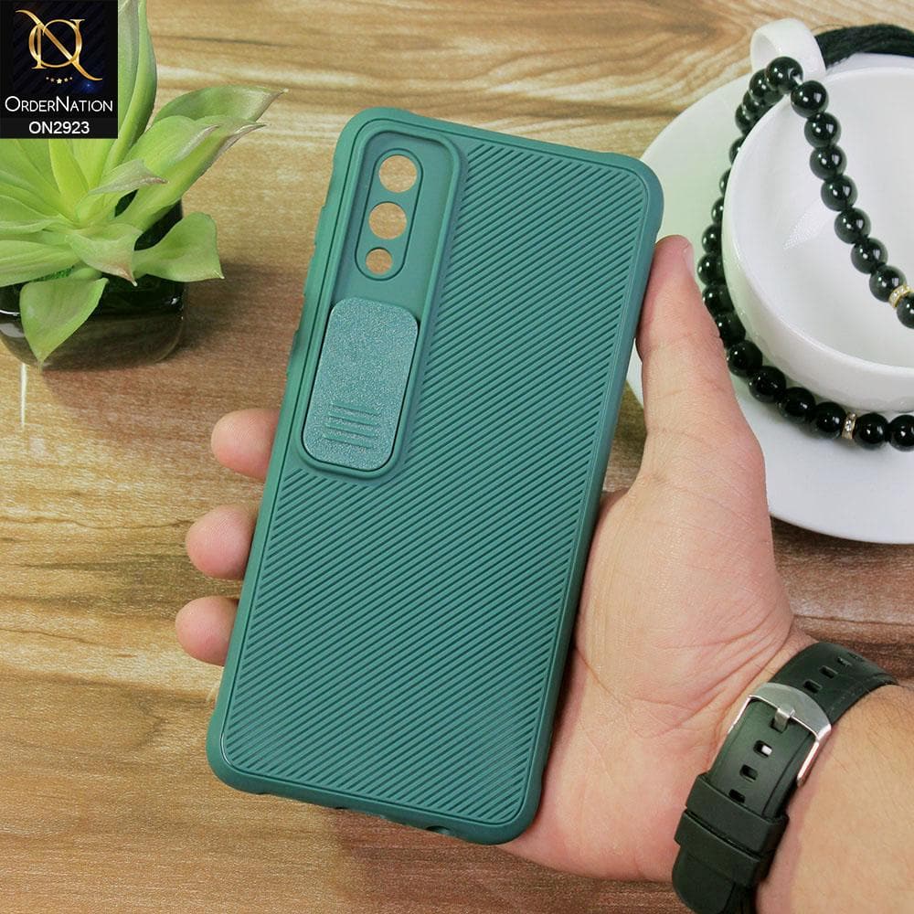 Samsung Galaxy A02 Cover - Green - New Soft Silicone Camera Shutter Case