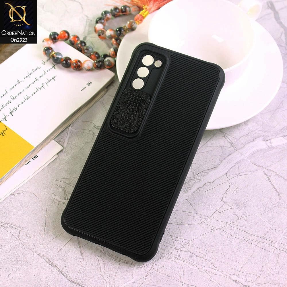 Samsung Galaxy A02s - Black - New Soft Silicone Camera Shutter Case