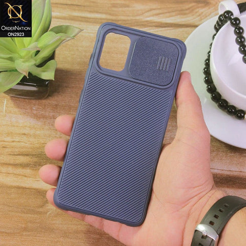 Samsung Galaxy A51 Cover - Blue - New Soft Silicone Camera Shutter Case