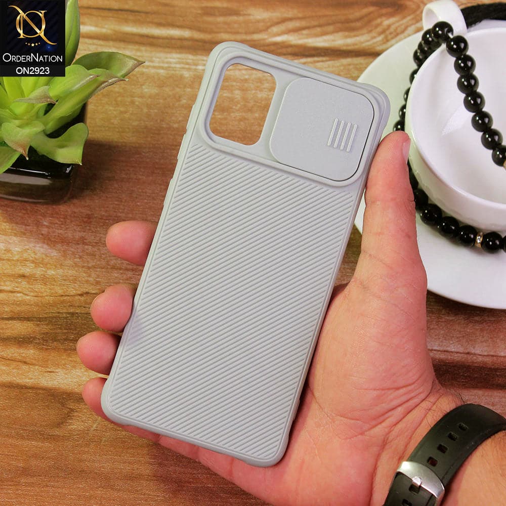 Samsung Galaxy A51 Cover - Gray - New Soft Silicone Camera Shutter Case