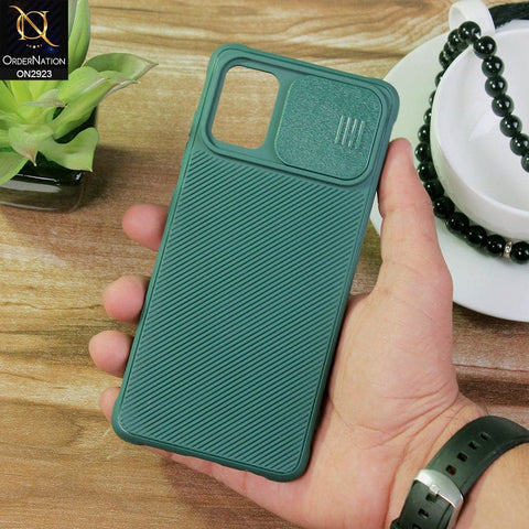 Samsung Galaxy A51 Cover - Green - New Soft Silicone Camera Shutter Case
