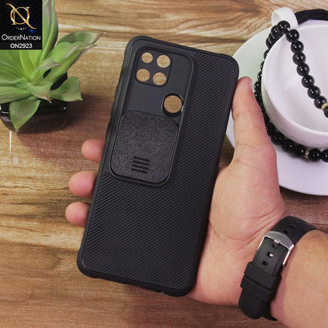 Oppo A15s Cover - Black - New Soft Silicone Camera Shutter Case